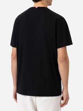 Baumwoll-T-Shirt Austin mit Stickerei und Uhrendruck