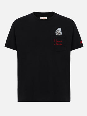 Baumwoll-T-Shirt Austin mit Stickerei und Uhrendruck