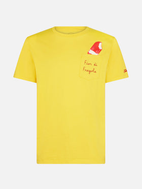 Fior di Fragola Baumwoll-T-Shirt mit Stickerei| ALGIDA® SONDEREDITION