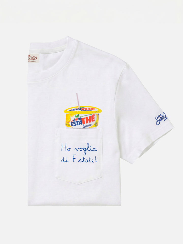 T-shirt Austin in cotone con ricamo Estathé | Special Edition