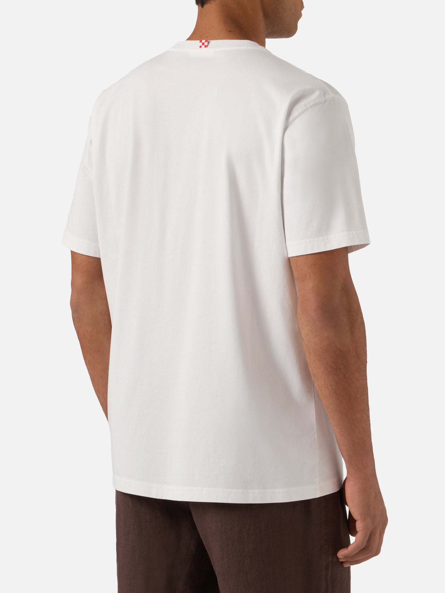 T-shirt Austin en coton avec broderie et imprimé montre 
