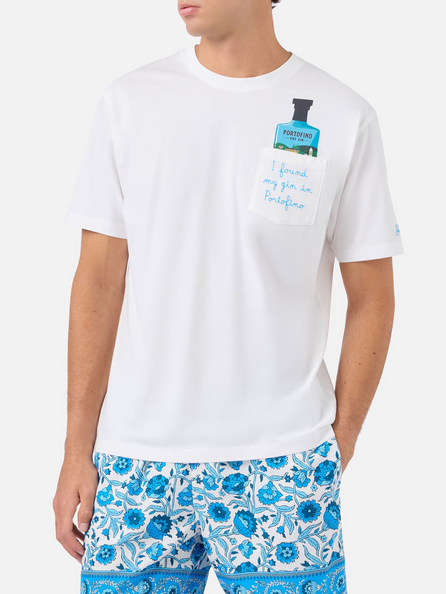 T-shirt en coton Austin avec broderie Portofino Gin | Édition spéciale 