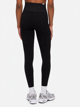 Legging en lurex noir Avice 