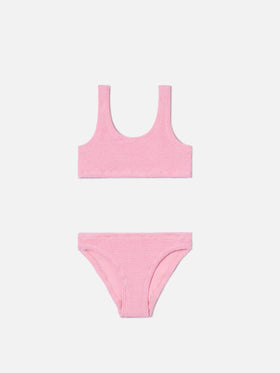 Baker crinkle bikini in light pink