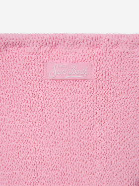 Baker crinkle bikini in light pink