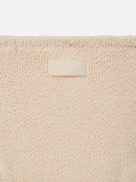 Bikini Baker in tessuto crinkle avorio