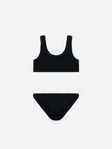 Black crinkle classic bralette bikini Baker