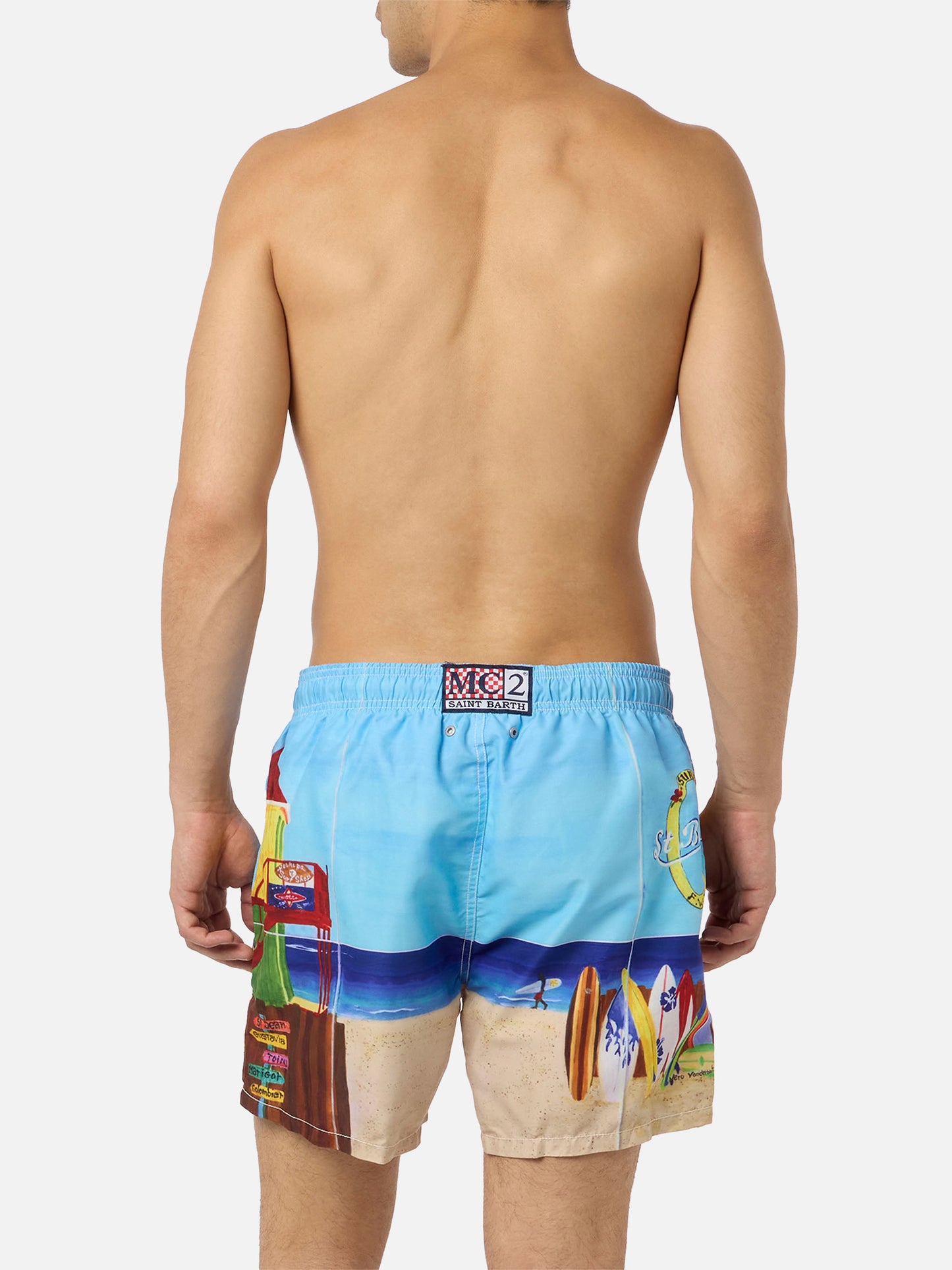 Badeshorts mit Fotodruck von Saint Barth Lorient