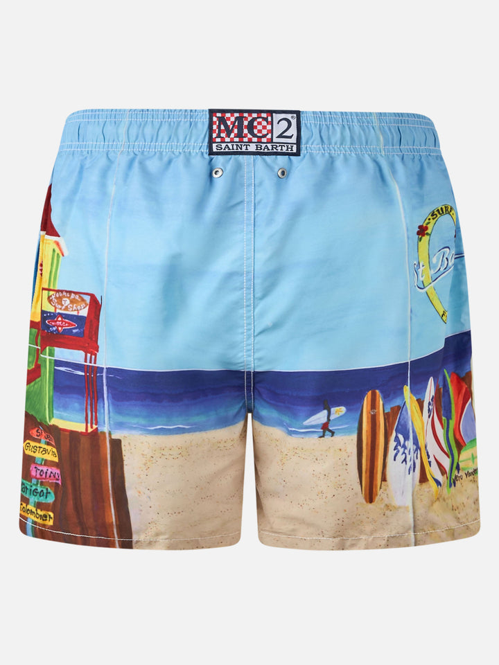 Badeshorts mit Fotodruck von Saint Barth Lorient