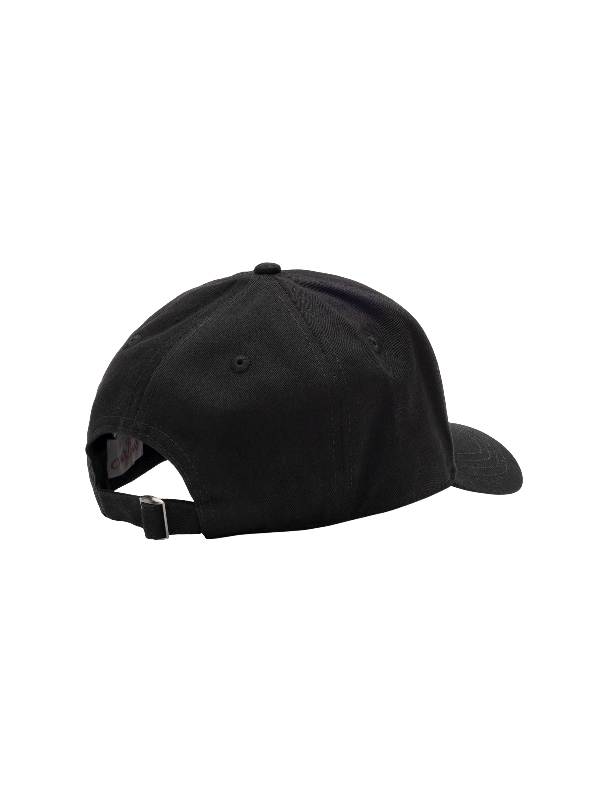 Baseball black cotton cap with rhinestones - MC2 Saint Barth