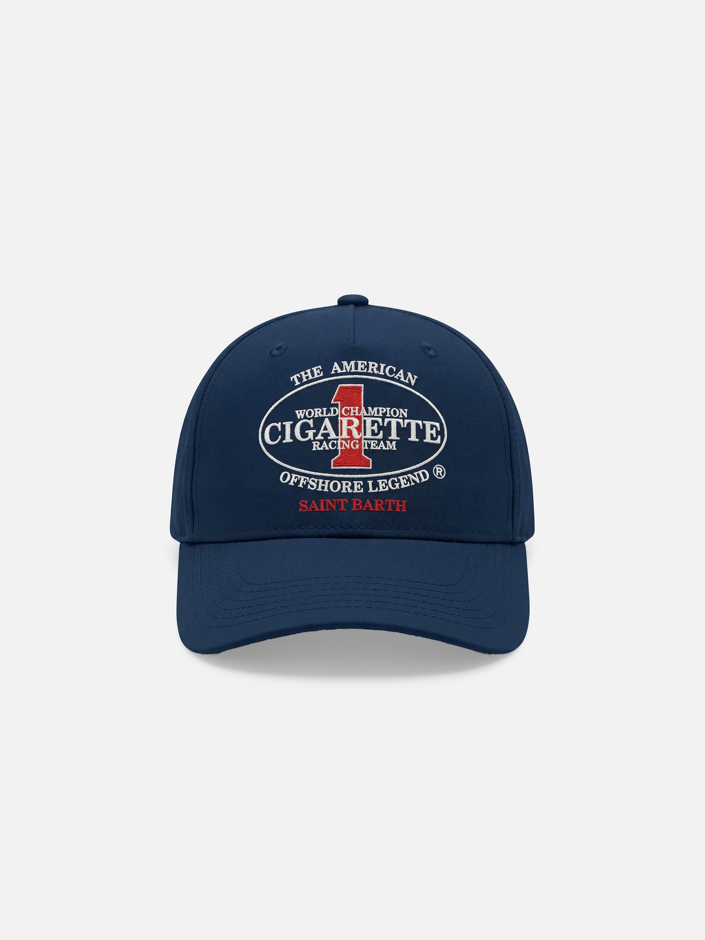 Gorra de béisbol con visera en azul marino con bordado Cigarette | CIGARETTE SPECIAL EDITION 