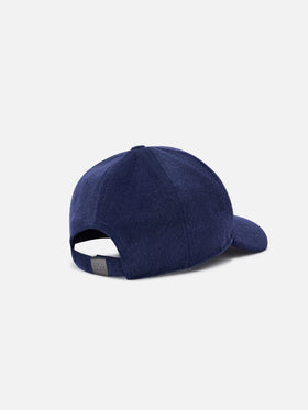 Navy blue Baseball felt cap with SB monogram embroidery