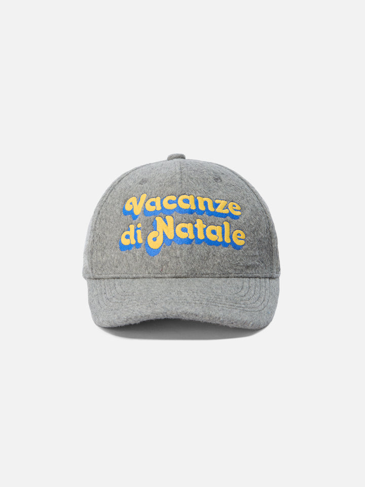 Cappello con visiera Baseball Wool in misto lana con ricamo Vacanze di Natale | VACANZE DI NATALE SPECIAL EDITION