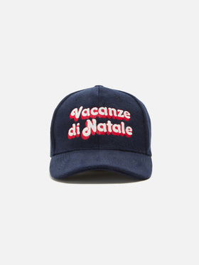 Cappello con visiera Baseball Wool in misto lana con ricamo Vacanze di Natale | VACANZE DI NATALE SPECIAL EDITION