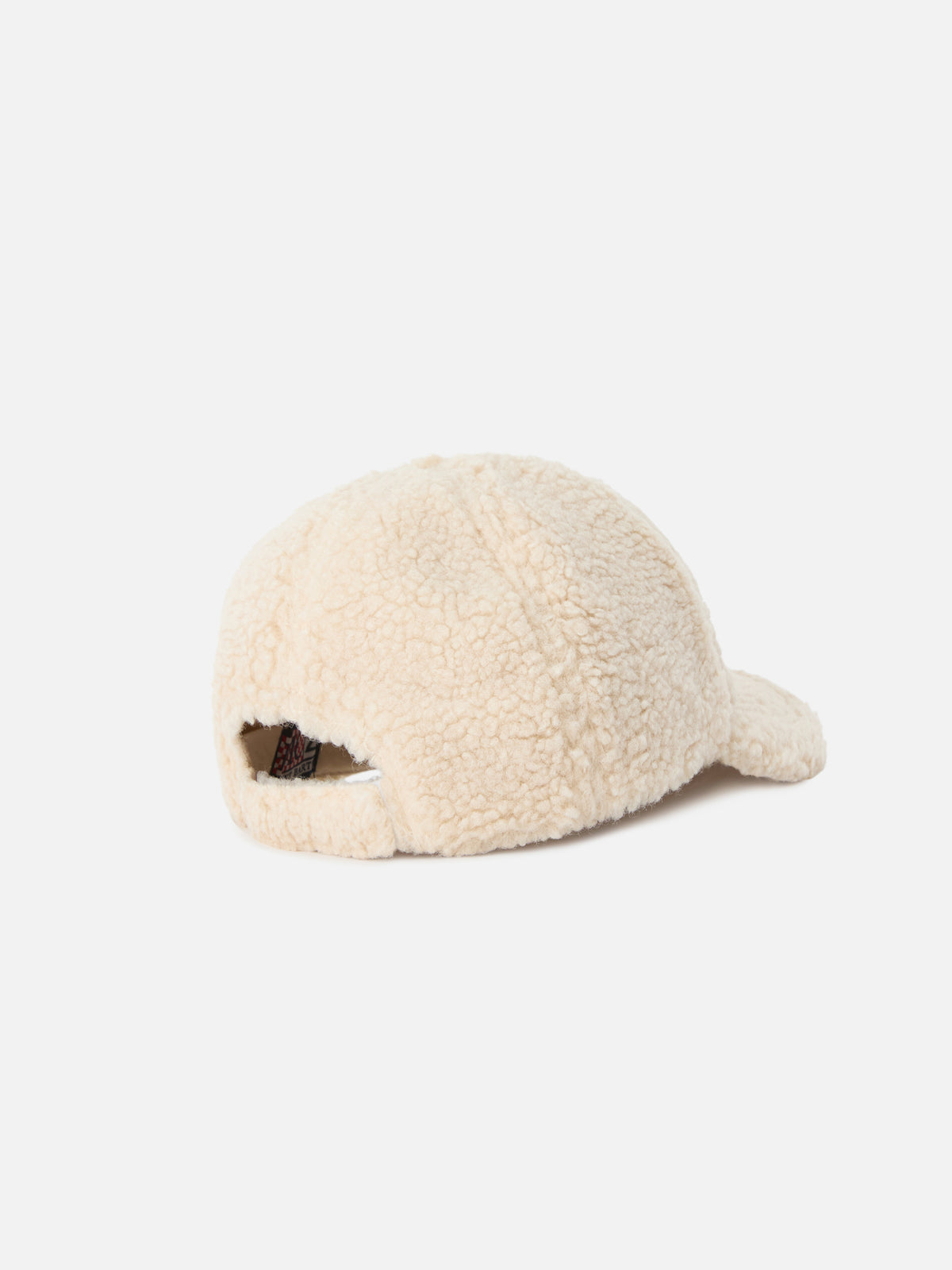 Beige Baseball Teddy-Cap mit gesticktem Logo 