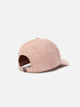 Gorra de pana rosa Baseball con bordado del logo 