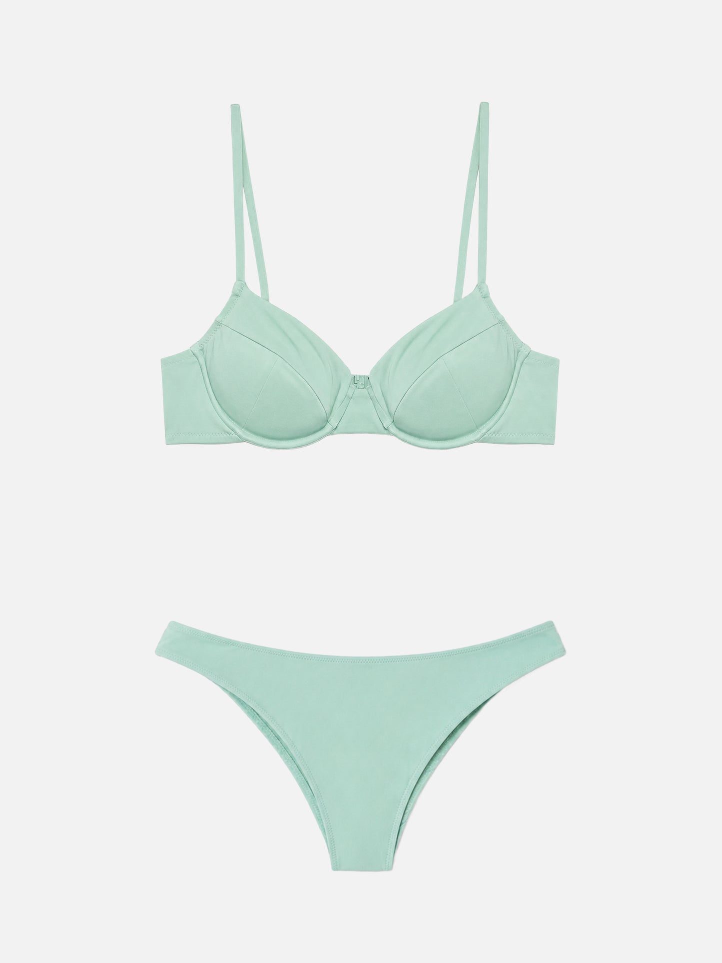 Bikini Bea Elise bralette con ferretto verde salvia