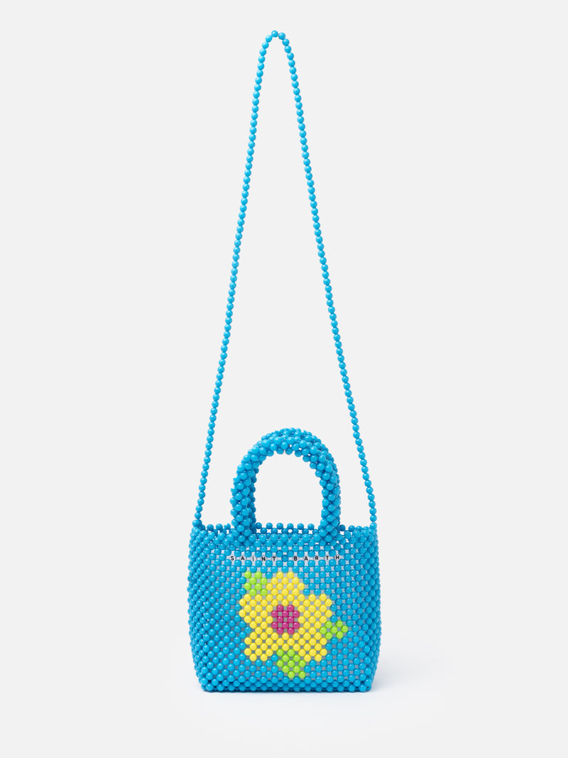 Borsa piccola con perline multicolor