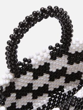 Mehrfarbige kleine Tasche mit Perlen