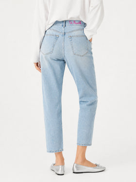 Jeans Belleville con pedrería 