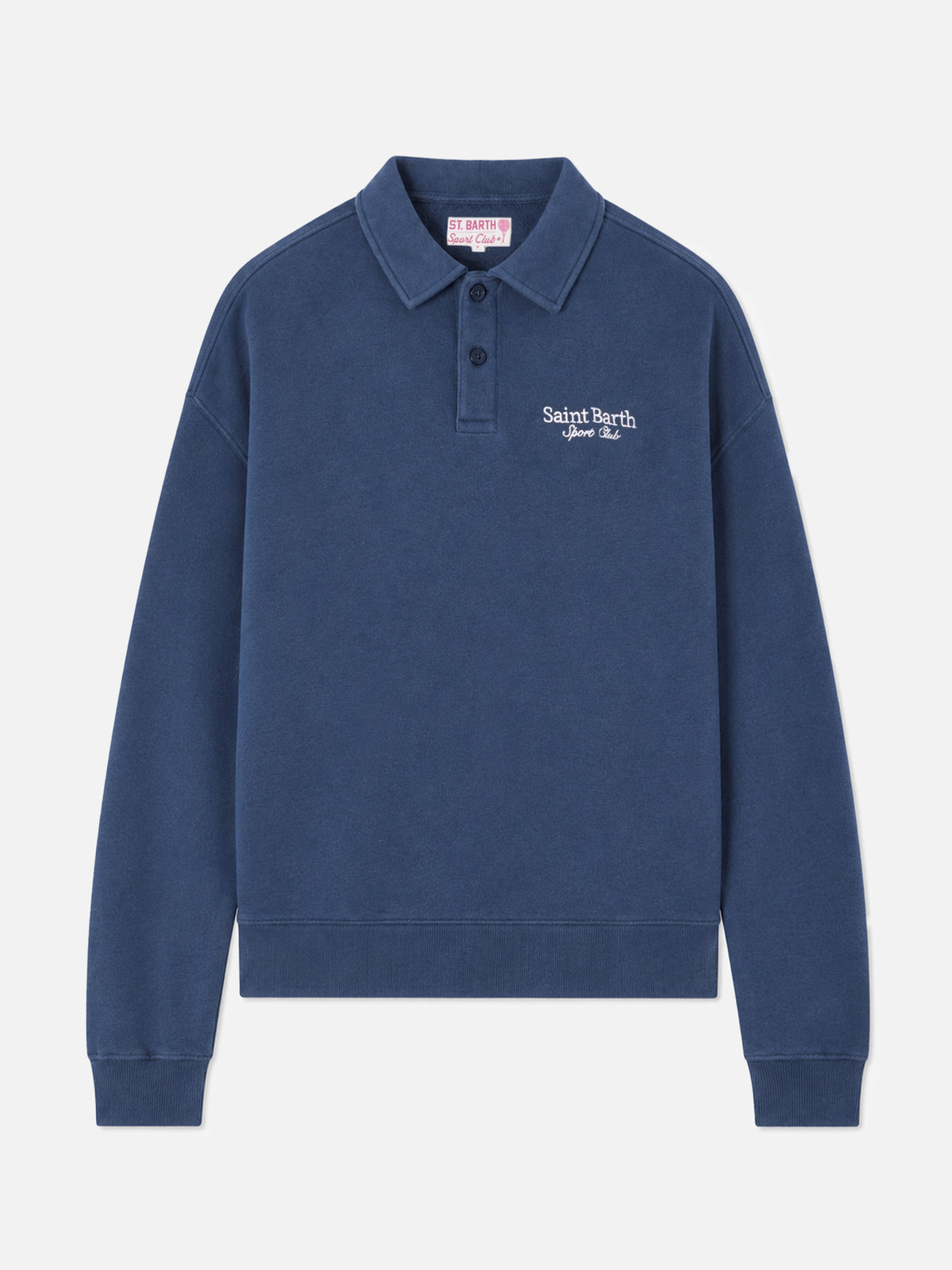 Sweat-shirt Berenice bleu avec broderie Saint Barth Sport Club 