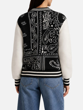 Chaqueta college Benjamin con estampado bandana 