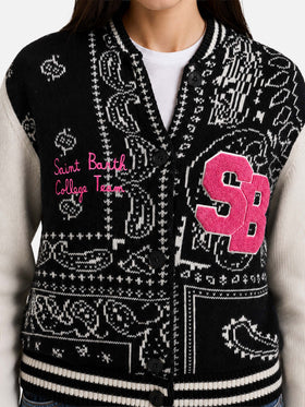 Chaqueta college Benjamin con estampado bandana 