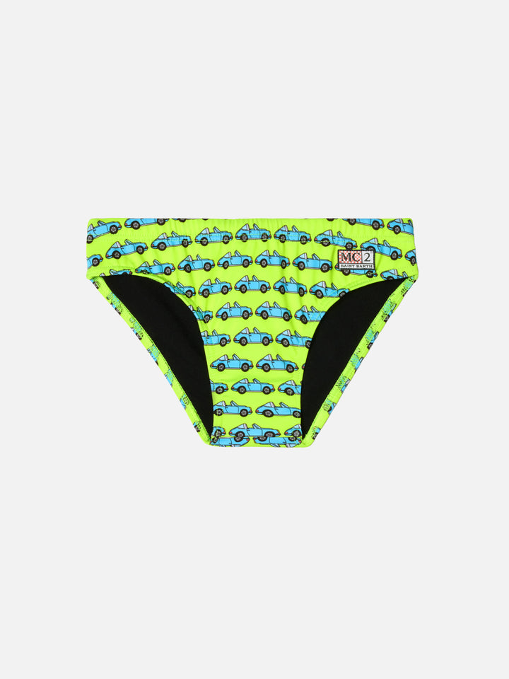 Jungen Badeslip Billy mit Porsche Auto-Print | PORSCHE SPECIAL EDITION