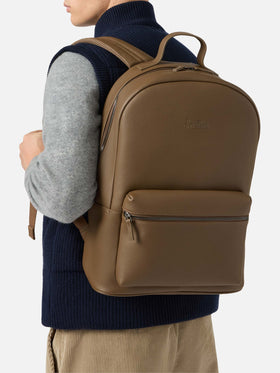 Zaino Backpack in pelle marrone