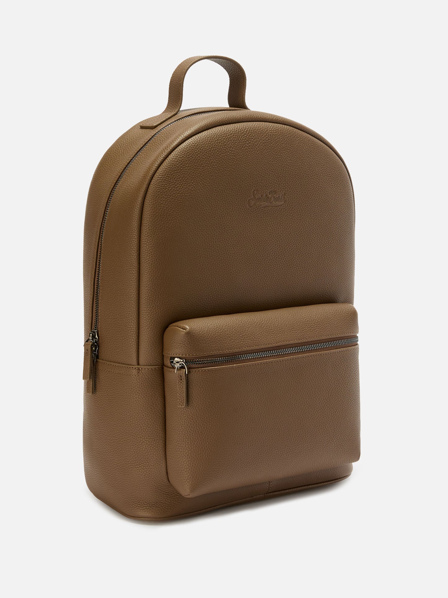 Zaino Backpack in pelle marrone