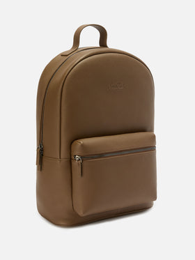 Zaino Backpack in pelle marrone