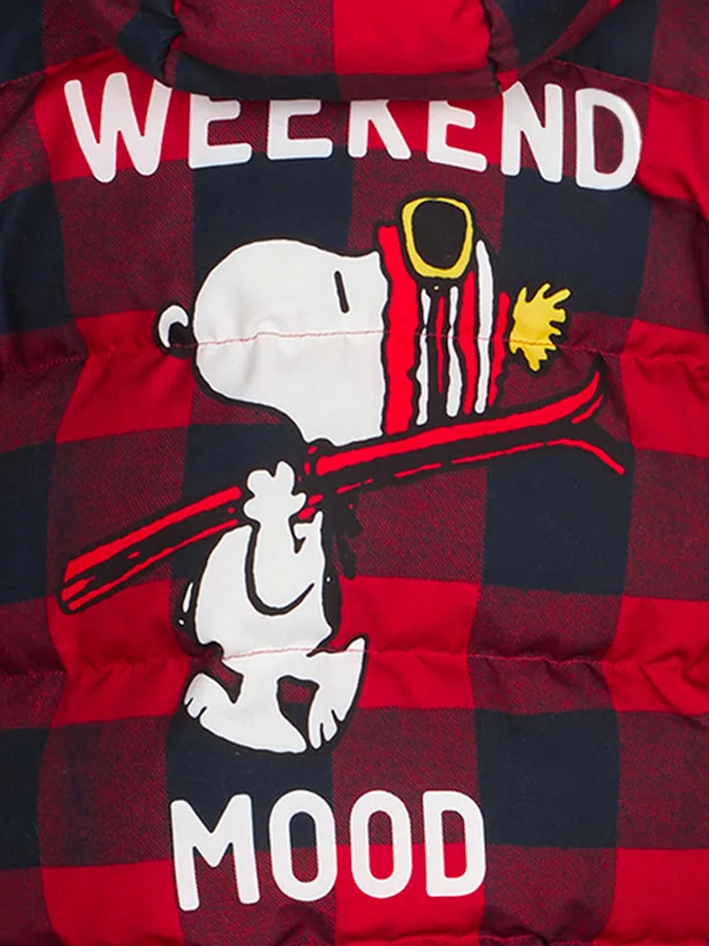 Kid hooded down padded jacket Snoopy print | Peanuts Special Edition