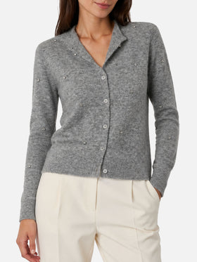 Bellamy grey cardigan with rhinestones