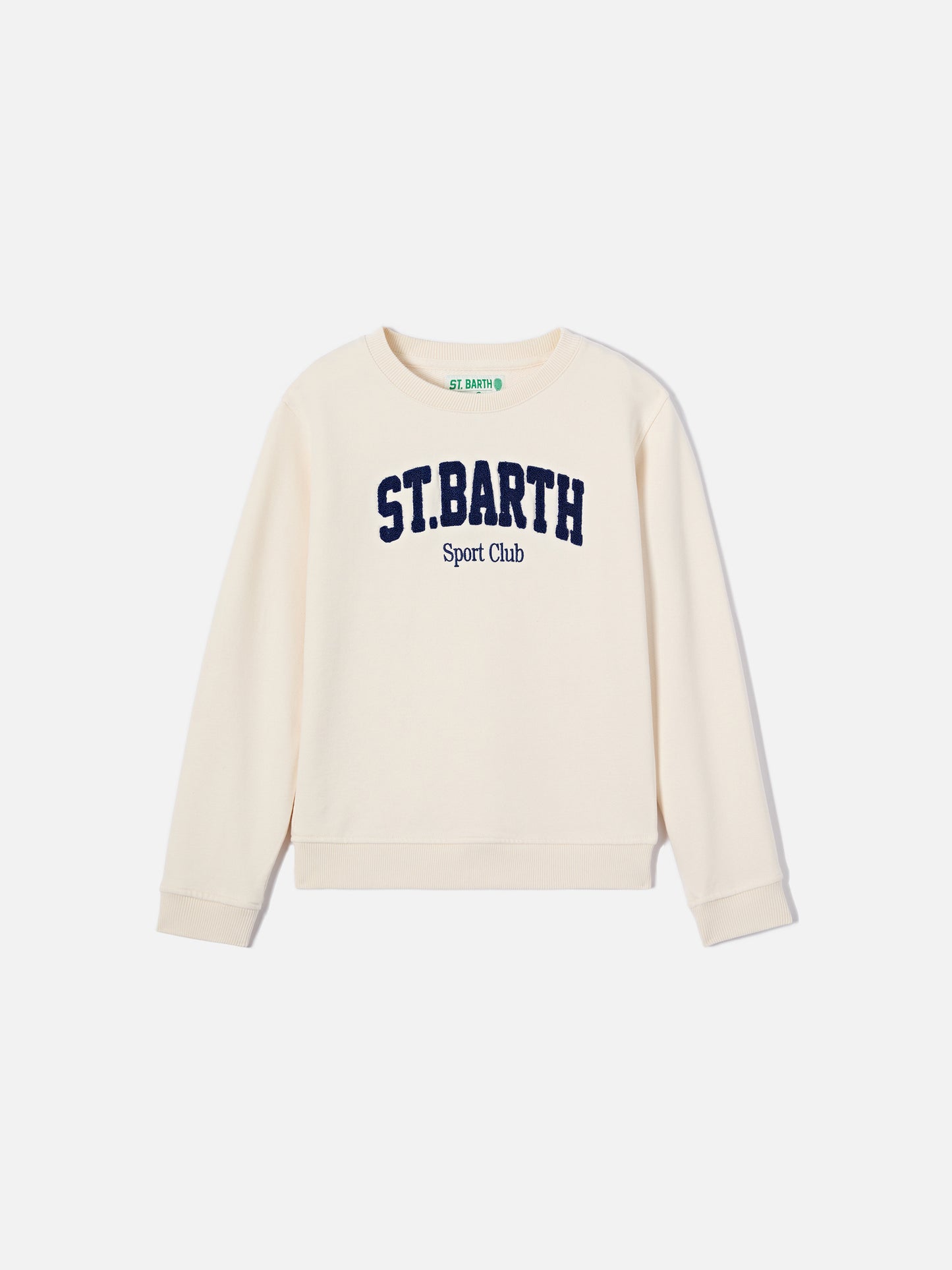Cream Bobby sweatshirt with Sport Club embroidery