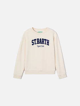 Cream Bobby sweatshirt with Sport Club embroidery