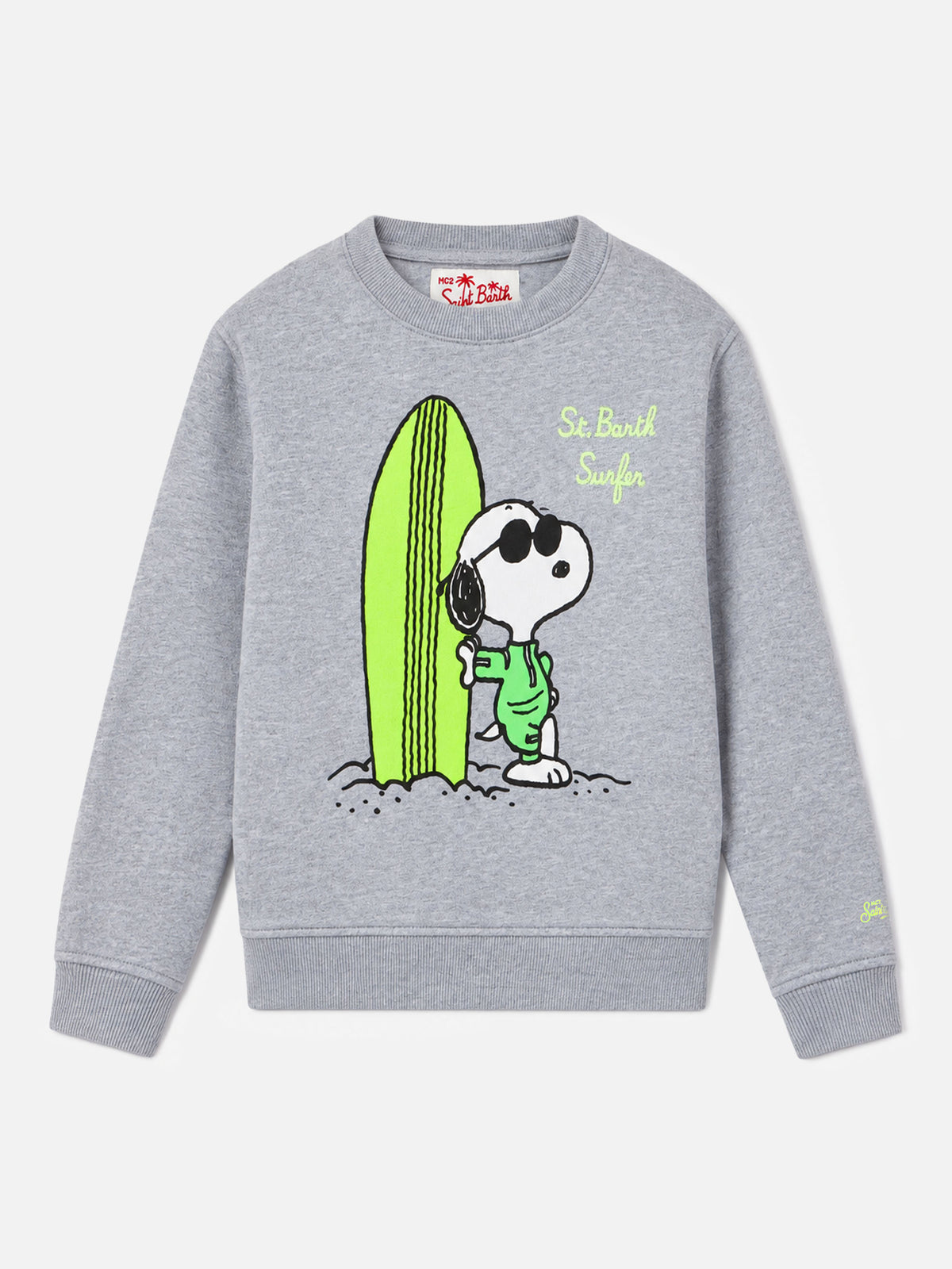 Felpa Bobby grigio melange con stampa Snoopy | Special Edition