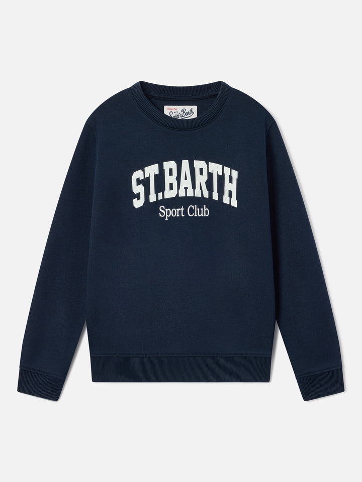 Felpa Bobby blu navy con logo St. Barth Sport Club