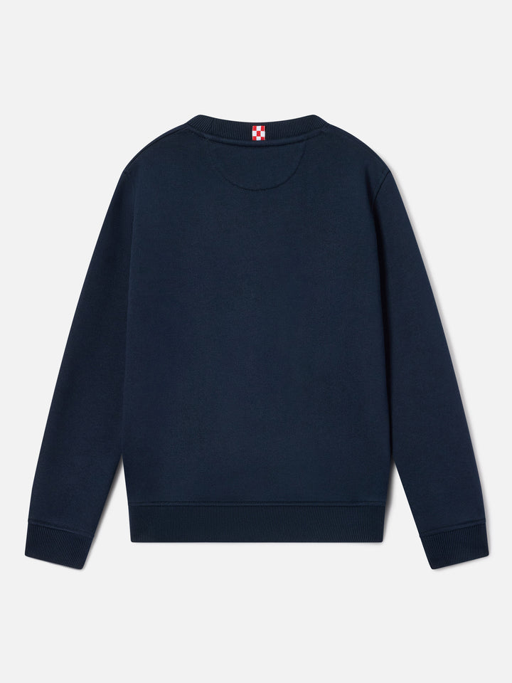 Felpa Bobby blu navy con logo St. Barth Sport Club