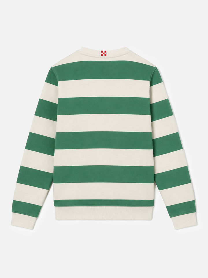 Sudadera de niño a rayas Bobby con bordado St. Barth 