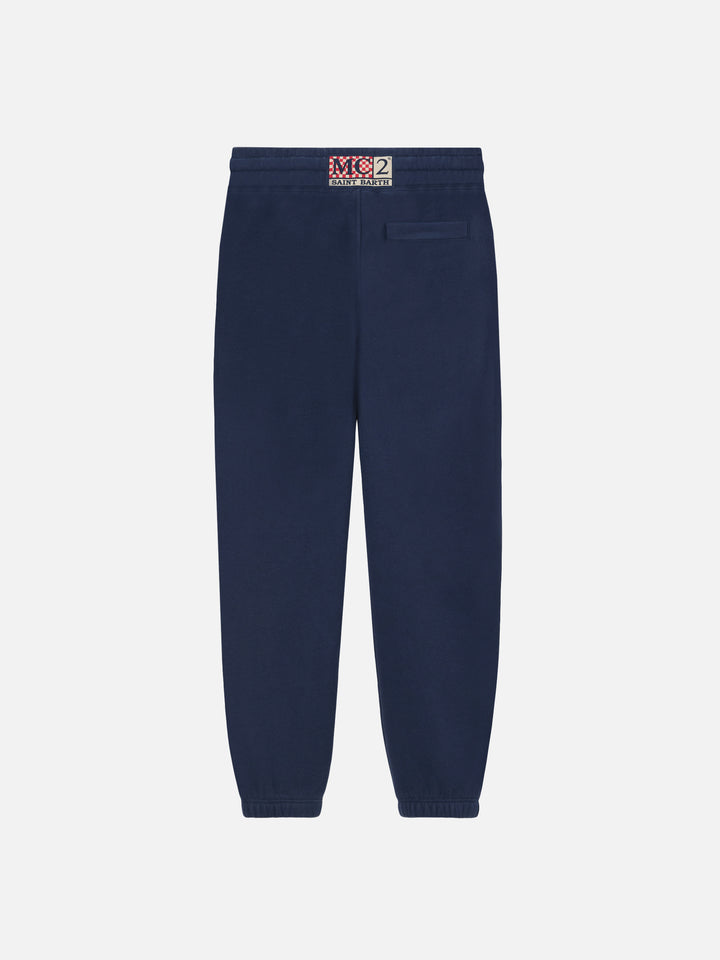 Pantaloni jogger Bolt Jr in cotone blu