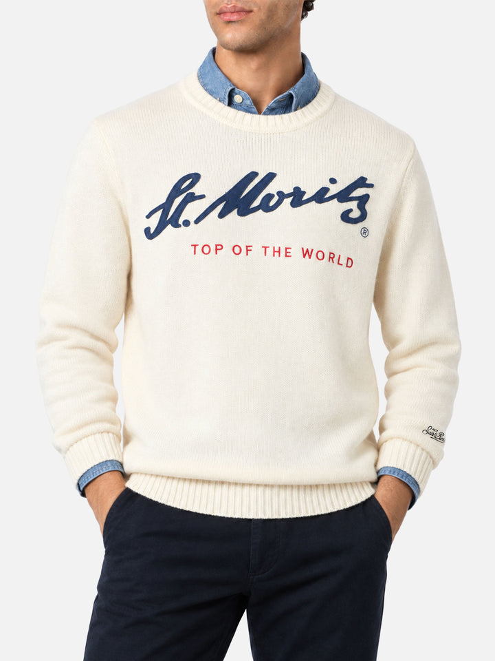 Maglia Bombardino in cotone ricamo St. Moritz | Special Edition