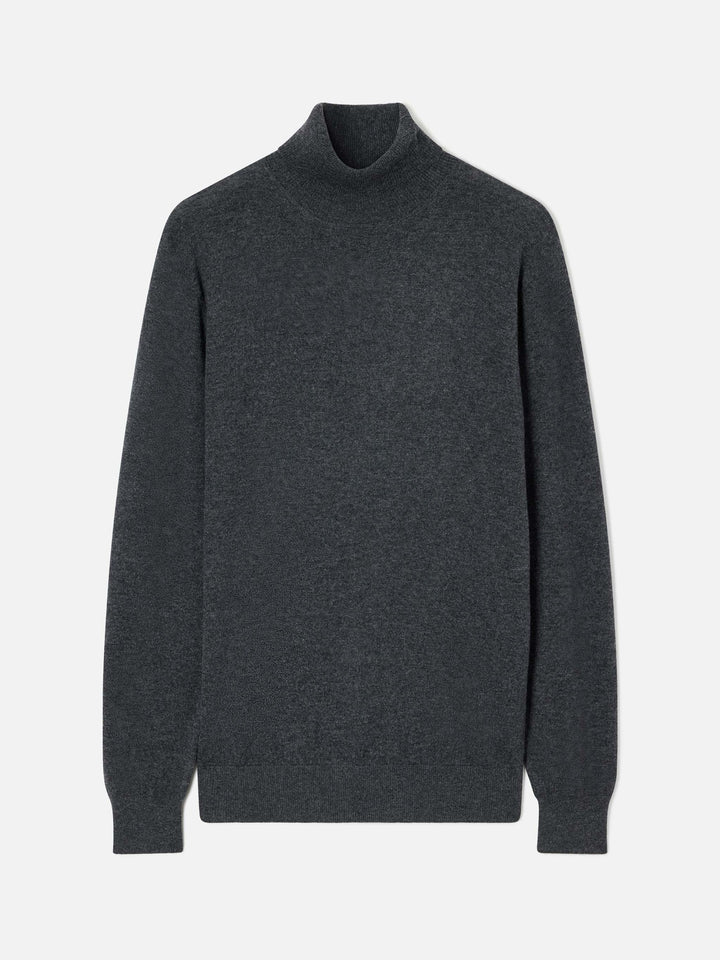 Grey Bond merino wool and cashmere blend turtleneck