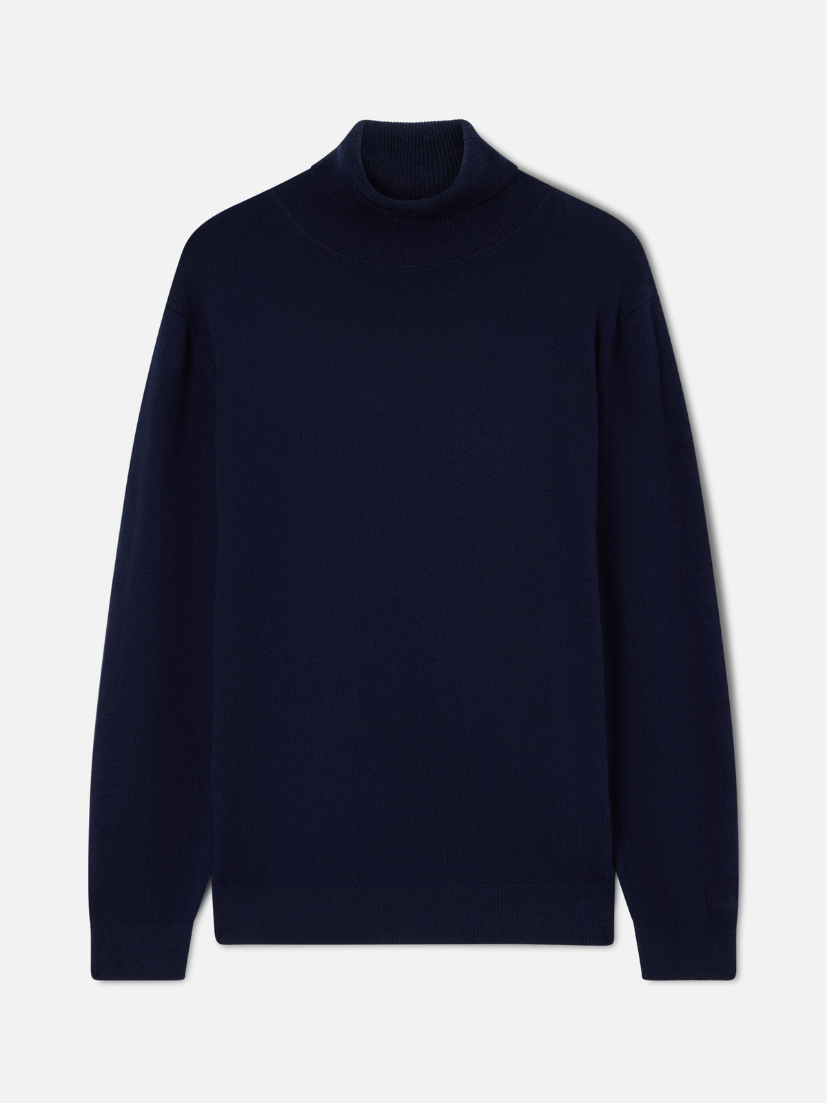 Rollkragenpullover aus Merinowoll- und Kaschmirmischung in Navy blue Bond 