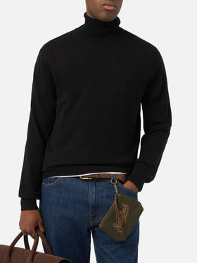 Cuello alto Bond en cachemir negro 