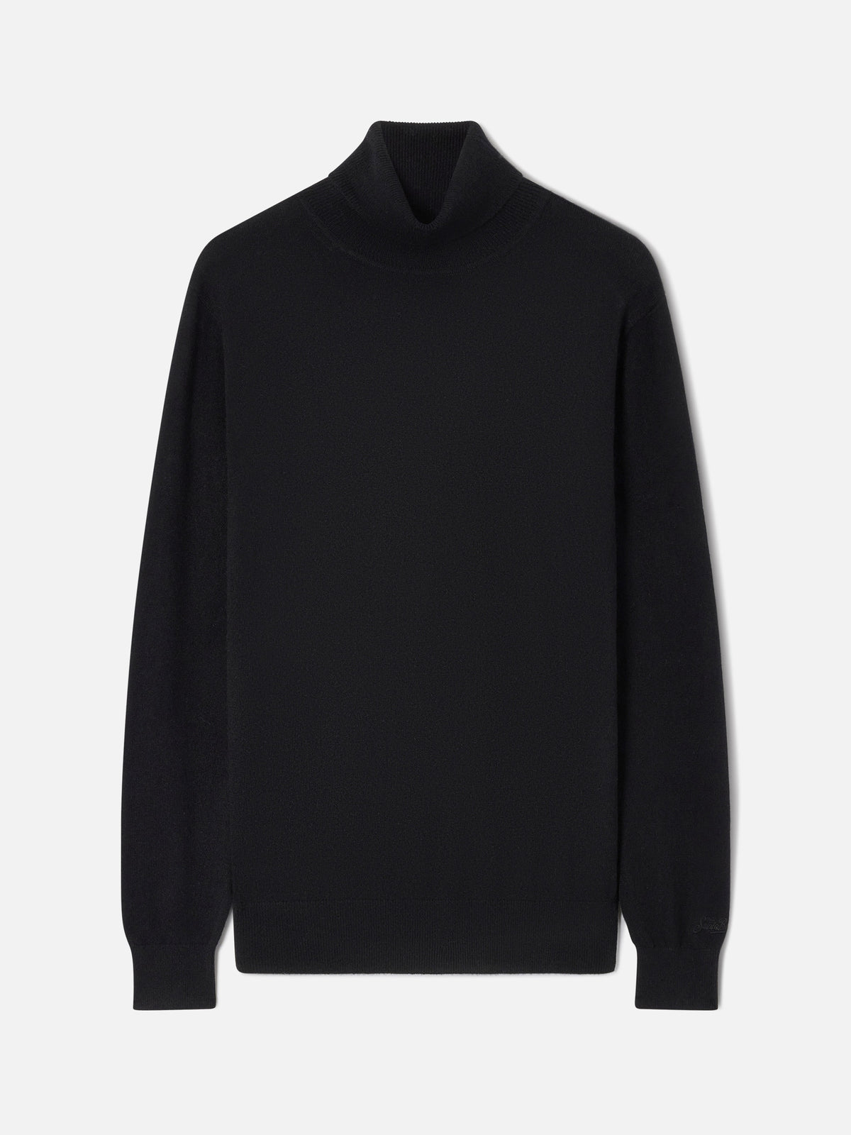Cuello alto Bond en cachemir negro 