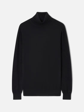 Cuello alto Bond en cachemir negro 