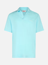 Man water green cotton jersey polo shirt Brighton