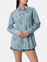 Camicia over da donna in cotone stampa Joanna Luise Brigitte | REALIZZATA CON TESSUTO LIBERTY