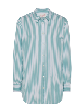 Brigitte camicia in cotone a righe con ricamo Saint Barth Beach Club