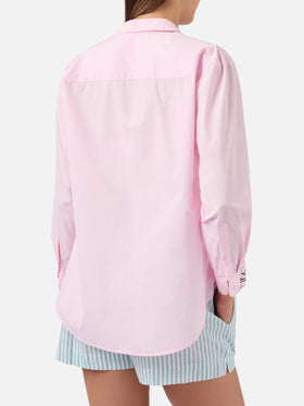 Pink Brigitte shirt with Snoopy and Lucy print | Special Edition